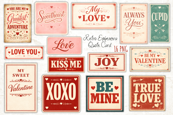 Download Retro Ephemera Quote Card Clipart PNG - Quote Collection