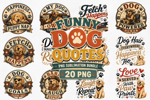 Download Funny Dog Quotes PNG Bundle, Dog Lover - Quote Collection